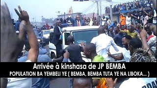 NO COMMENT  ARRIVEE A KINSHASA DE JEAN PIERRE BEMBA GOMBO [upl. by Namra]