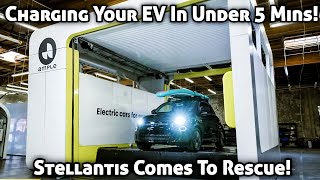 Charge Your EV Under 5 Minutes With This  Stellantis Battery Swapping Centre  Fiat 500e  Fiat [upl. by Nalniuq82]