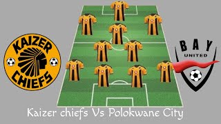 🔴 Kaizer chiefs Vs Polokwane City lineup Today [upl. by Arleen969]