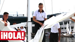 Así están siendo los primeros días de la princesa Leonor en la Escuela Naval de Marín [upl. by Bibi]