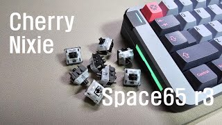 Space65 r3 Cherry Nixie  스페이스65 체리 닉시 스위치 [upl. by Henrik724]