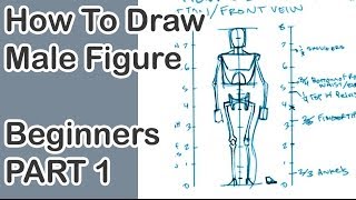 How to Draw Male Figure Part1 [upl. by Nicholson857]