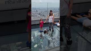 Mahanakhon SkyWalk amp Glass Tray Tour 🇹🇭 Mahanakhon Bangkok skyscraper [upl. by Arakat]