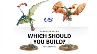 Ripperdactyls vs Terradons AoS Kit Compare [upl. by Ecire]