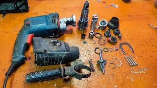 how to repair hammer drill machine  26mm hammer drill machine repair  rotary hammer drill repair [upl. by Anifares]