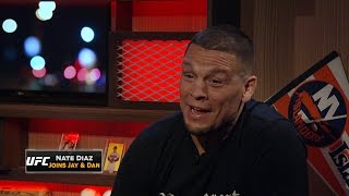 Nate Diaz joins FOX Sports Live to talk win over McGregor [upl. by Egroej403]