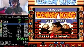 Donkey Kong 94 Spliced Run Is it possible to achieve Sub 1Hour with my Current Strats [upl. by Kciremed]