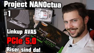 PCIe 50 Riser sind da 😍 Linkup AVA5 V2 Gehäuse Mod Noctua NFA6x15 60mm Lüfter Project NANOctua 1 [upl. by Roselyn555]