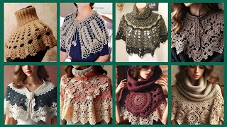 Hermosa nueva colección de mantones de encaje de crochet para novias y fiestas crochet [upl. by Cobby]