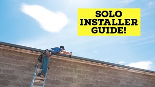 How To Install a Rain Gutter By Yourself [upl. by Sension]