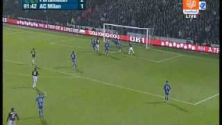 Portsmouth  AC Milan  UEFA Cup 200809 All Milan Goals [upl. by Eiclud]