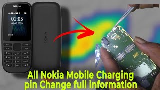 how to change Nokia keypad mobile Charging Jack change easy nokia mobile 105nokia105 repair [upl. by Akinnor]