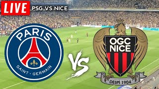 PSG vs Nice Live Match Today Score En Vivo French Coupe 2024 [upl. by Pyszka]