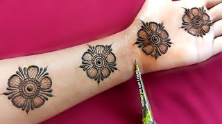 New stylish front hand mehndi design  Easy Mehndi Design  Simple Mehndi Design  mehndi  mehndi [upl. by Leunamnauj116]