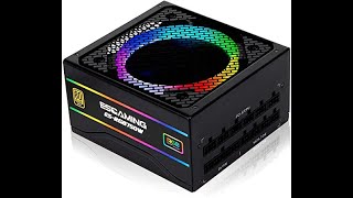 Review ESGAMING Power Supply 750W Full Modular RGB Power Supply [upl. by Inavoig]