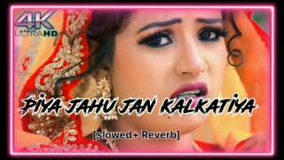 piya jahu jan kalkatiya sawatiya rahe le Bhojpuri lofisong slowed and Reverb trending song [upl. by Lupiv522]