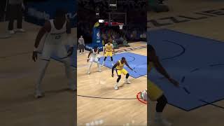 Ja Maront finally posterized Lebron James trending lebronjames nba2k23gameplay nbahighlights [upl. by Lubin482]