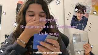 Enhypen Romance Untold Daydream Unboxing photocard hunting [upl. by Anelrad646]