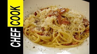 Αυθεντική Ιταλική καρμπονάρα  Real Spaghetti Carbonara [upl. by Eilram]