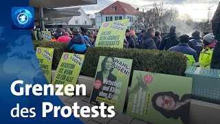 Debatte über Grenzen des politischen Protests [upl. by Ajram]