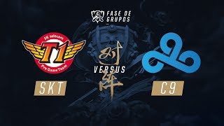 SKT x Cloud9 Fase de Grupos  Dia 1  Mundial 2017 [upl. by Ibbob]