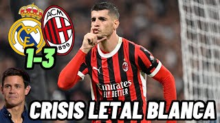 CRISIS LETAL EN EL REAL MADRID  Real Madrid 1 Milan 3 [upl. by Zilber373]