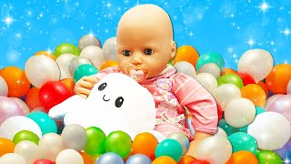 Descubra a Rotina da Boneca Baby Born Annabelle em um Clube Infantil Vídeo Infantil [upl. by Muffin]