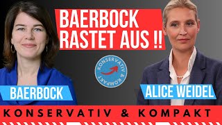 🚨BAERBOCK TICKT AUS 🚨AFD REDE VON ALICE WEIDEL BRICHT REKORD [upl. by Eyaf]