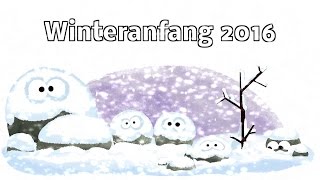 Winteranfang  first day of winter  premier jour de l’hiver  A tél első napja  Google Doodle [upl. by Leinaj]