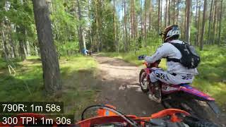 20240723 Adventure bike vs Enduro bike  KTM 790 Adventure R vs EXC 300 TPI [upl. by Ahsyia]