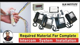 Complete material for EPAX Intercom telephone ☎️ system installation  इंटरकॉम टेलीफोन इंस्टॉलेशन 📞 [upl. by Waltner]