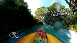 Caneva Aquapark Crazy River Tube 360° VR POV Onride [upl. by Menashem]