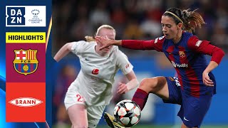 HIGHLIGHTS  Barcelona vs SK Brann  UEFA Womens Champions League 202324 Español [upl. by Aerised293]