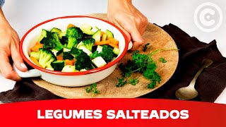 Como fazer legumes salteados  Receita Continente [upl. by Llenoj562]