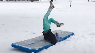 Winter Fails Are Here Best and WORST Snow Accidents [upl. by Aihsatal761]