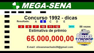 mega sena concurso 1992 dicas [upl. by Bekaj]