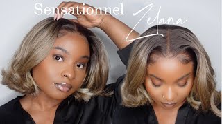 Sensationnel Cloud 9 Swiss Lace ZELANA WIG REVIEW  SYNTHETIC WIG  FLAMBOYANT SAND  MissOla [upl. by Innob]