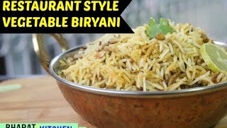 Vegetable Biryani  Easy Homemade Biryani Recipe  Hydrabadi Dum Biryani Video  bharatzkitchen [upl. by Etnahsa]