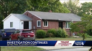 Investigation continues in Bethel Park as FBI seeks motive for Trump assassination attempt [upl. by Aronoff390]