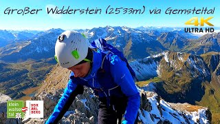 Großer Widderstein  2533m  4K Video  Besteigung am 101021 via Gemsteltal und Widdersteinhütte [upl. by Ahsinert]