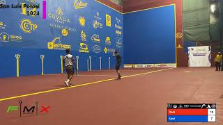 Torneo Nacional de Frontenis Club Deportivo Potosino 2024 Singles Yael VS Uziel Picón [upl. by Karel]