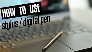 How to Use Stylus in Touchscreen Laptop  How to Use Digital Pen  Lenovo C340 Convertible Laptop [upl. by Egidio519]