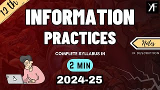 Class 12th Informatic Practices IP Complete Syllabus Discussion  CBSE Boards 2024  25 [upl. by Ecyal635]