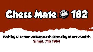 Bobby Fischer vs Kenneth Ormsby Mott Smith • Simul 71b 1964 [upl. by Ynattirb]