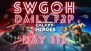 SWGOH DAY 113  Following the APGAINS Farming Guide [upl. by Adyam]