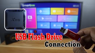 How to Connect and Eject USB Flash Drive to X96Q TV Box [upl. by Elfstan]