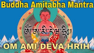 Buddha Amitabha Mantra to Reborn in The Pure Land  Tibetan Om A Mi De Wa Hrih mantra tibet [upl. by Ellehsar]