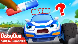 Dimana Sirene Mobil Polisi  🚨 Kartun Mobil Polisi  Truk Monster  BabyBus Bahasa Indonesia [upl. by Juno692]