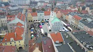 Gliwice Rynek Jarmark 2024 Polska Marked Square Poland Widok z drona Drove view DJI mini 3 [upl. by Antebi]