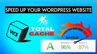 Make WordPress SUPERFAST with W3 TOTAL CACHE  Install and Configure  For Beginners Gtmetrix 2022 [upl. by Olra]